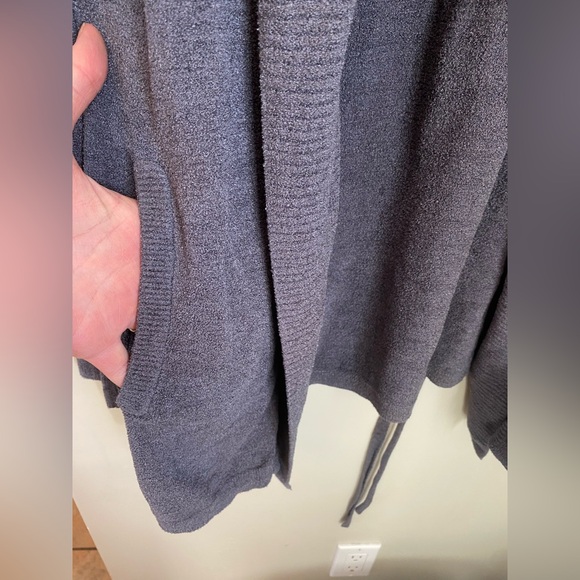 Barefoot Dreams CozyChic Ultra Lite Cardigan Blue Size Medium - Picture 8 of 10